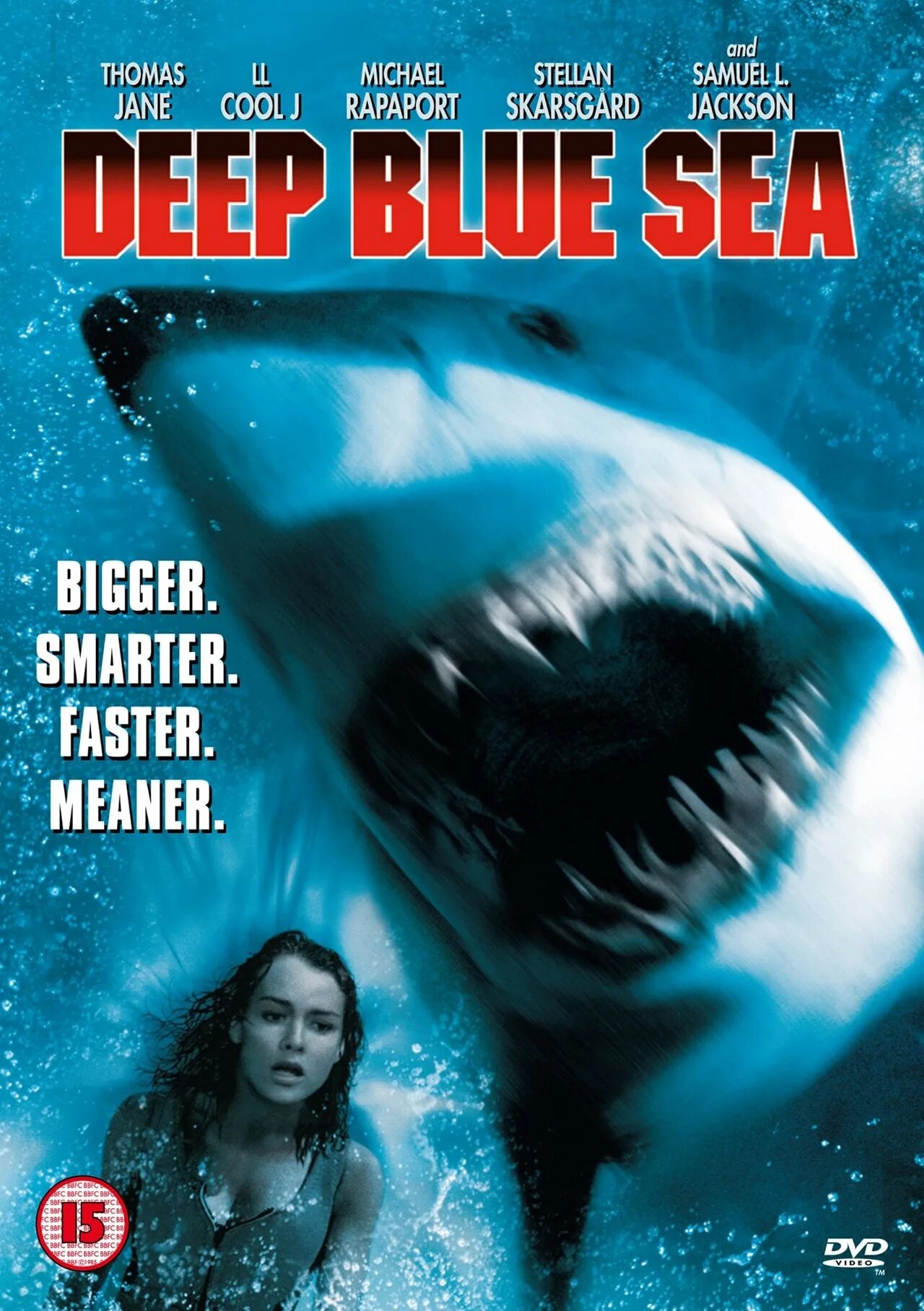 Deep movie. Глубокое синее море Deep Blue Sea (1999).