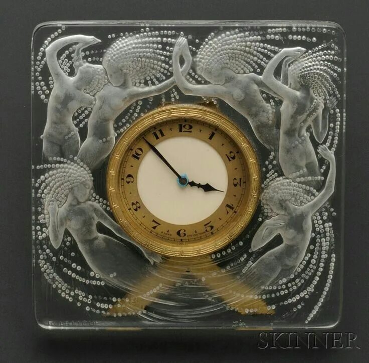 Lalique Clock. Лалик хрусталь. Часы Лалик хрусталь. Часы хрустальные "Clock Stands" (часы настольные) 27 см.. Часы настольные 6507