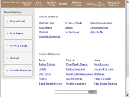 App search page