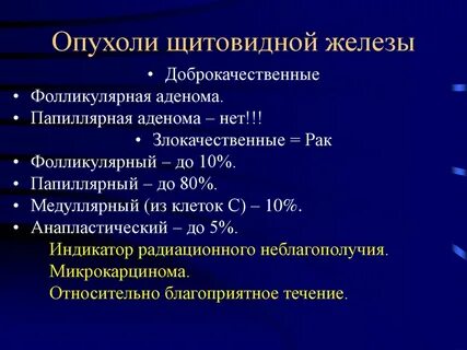 Объемное образование щитовидной железы