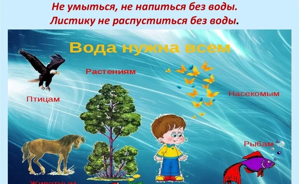 Зачем нужна вода. Кому нужна вода для дошкольников. Плакат для чего нужна вода. Для чег онуждна вода для детей. Рыбам нужен воздух