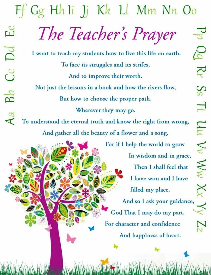 Teachers' Prayer. Poems for teachers. English poems about teachers. Poems about teachers for Kids. Teacher poem