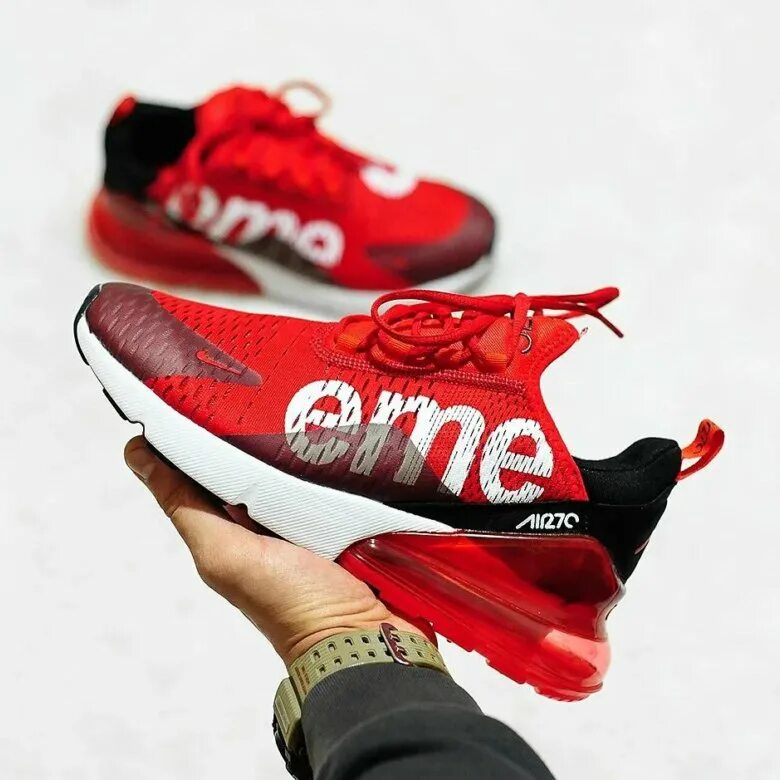 Купить supreme x. Nike Air Max 270 Supreme. Nike Air Max 270 x Supreme. Кроссовки Supreme Air 270. Кроссовки найк 270 Суприм мужские.