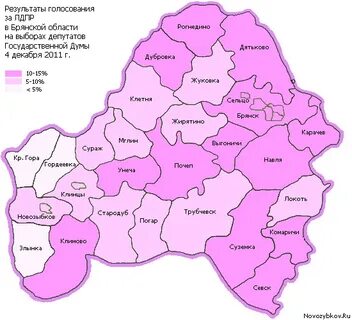 Карта брянская климовский