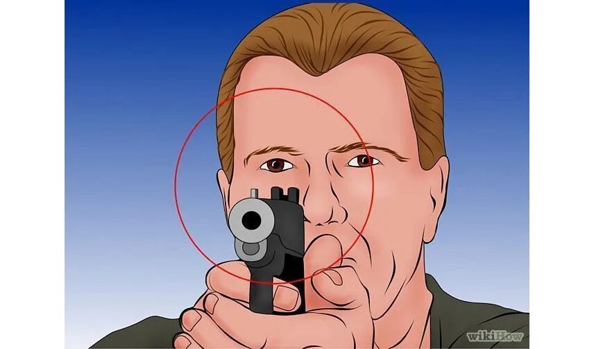 Прицеливание двумя глазами из пистолета. Мушка туннельного типа. Стрельба с двумя открытыми глазами. Прицеливание при стрельбе. Схема прицеливания из пистолета макарова.