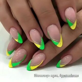 Модный маникюр френч лето