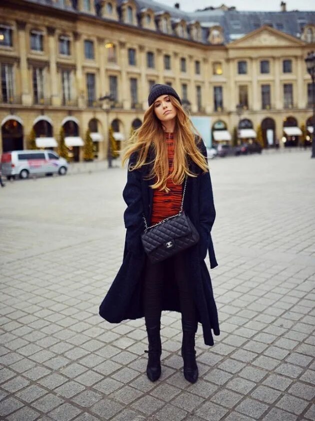 Образ 32. Kristina Bazan Winter. Кристина Базан в пальто на улице. Кристина стиль зима. Модный блог.