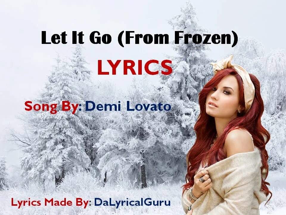 Frozen слова. Demi Lovato Frozen. Деми Ловато Let it go. Frozen Song Lyrics. Let it go Lyrics Frozen.