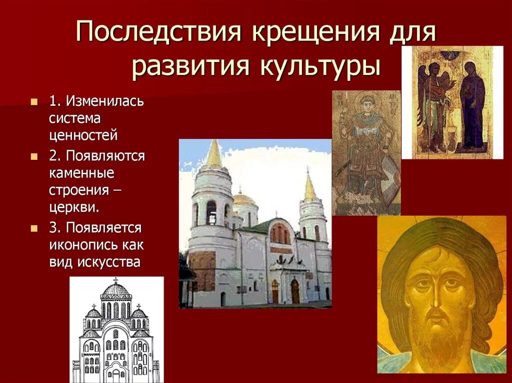 Последствия крещения Киевской Руси. Крещение Руси последствия и культура. 3 Последствия крещения Руси