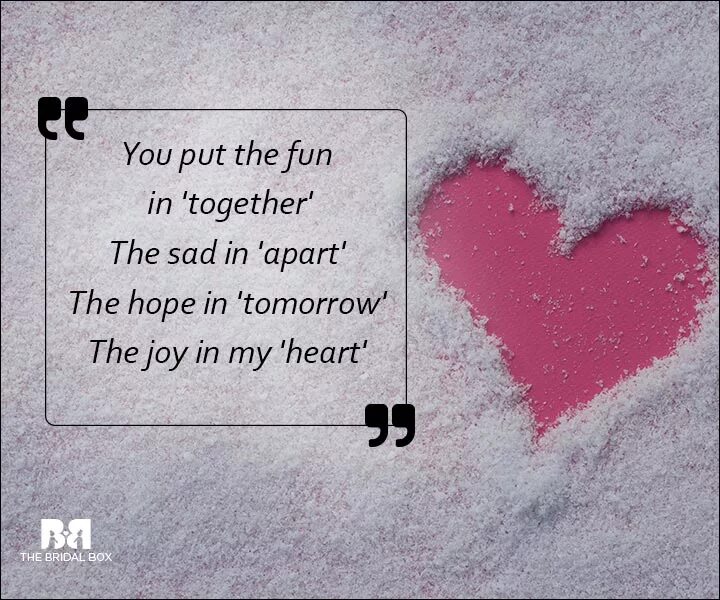 I to you my lover