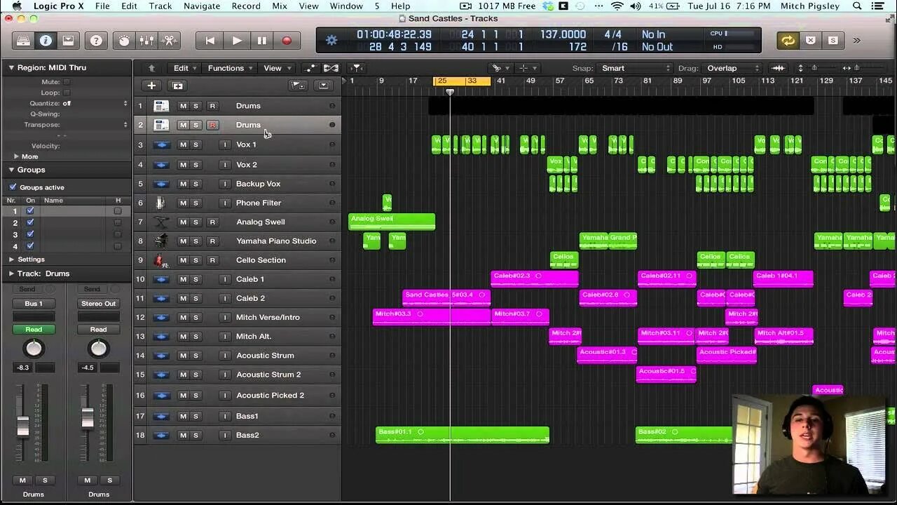 Что такое лоджик. Logic Pro x Интерфейс. Logic Pro 10.1. Logic Pro interface. Logic Pro 9.