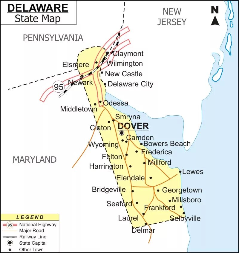 Штат Делавэр на карте. Штат Делавер на карте США. Delaware штат на карте. Штат Delaware на карте США. De state