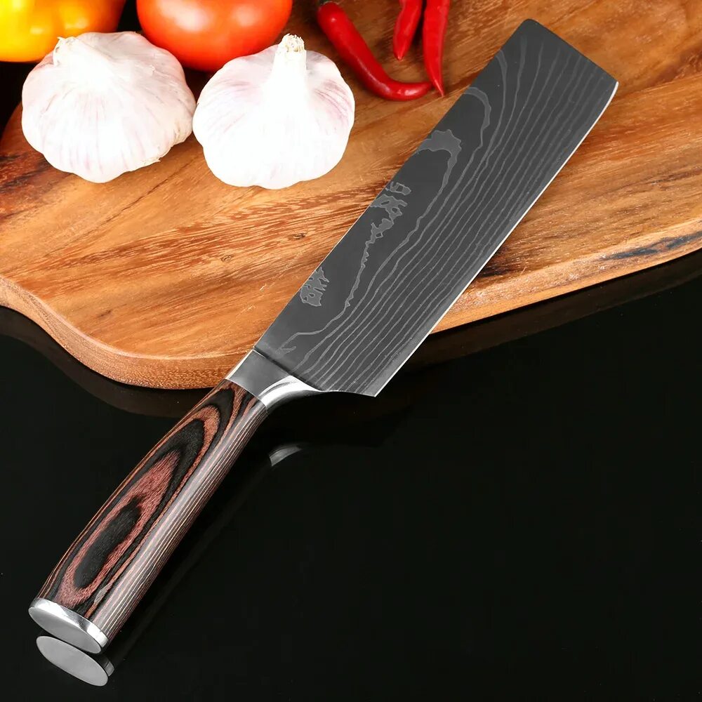Китайские кухонные ножи. Японский шеф нож сантоку. Santoku Knife кухонный нож. XITUO сантоку 7. Японский нож Накири.