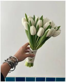 Как делать букет из тюльпанов