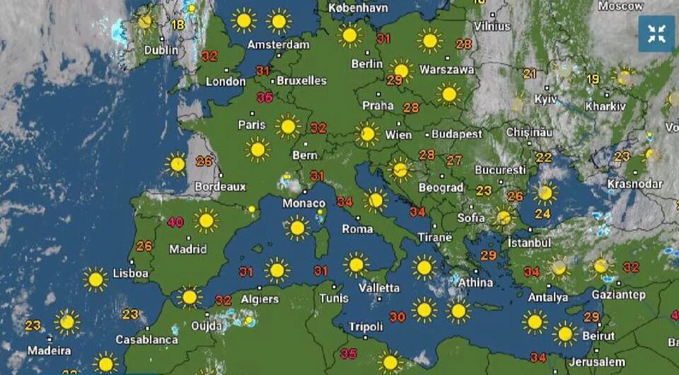 Прогноз на карте в реальном. Погодная карта Европа. Карта погоды. Погода в Европе на карте. Метеокарты Европы.