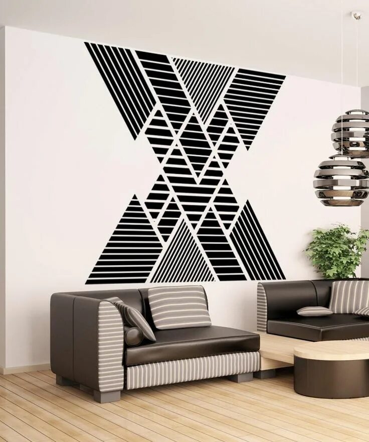 Линии на стене декор Pin by Elena Novosyolova on cottage Bedroom furniture design, Amazing bedroom de