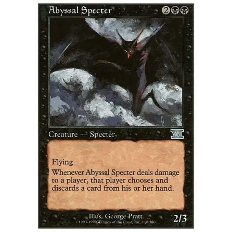 Specter отзывы. MTG Specter. Эбисал. MTG Specter Card. Abysmal Specter.