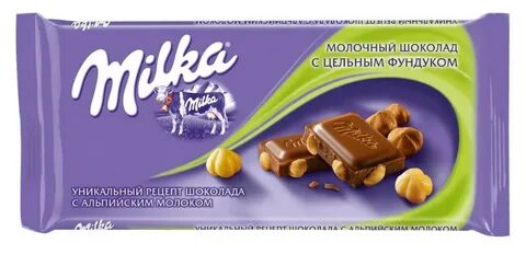 Milka шоколад с фундуком