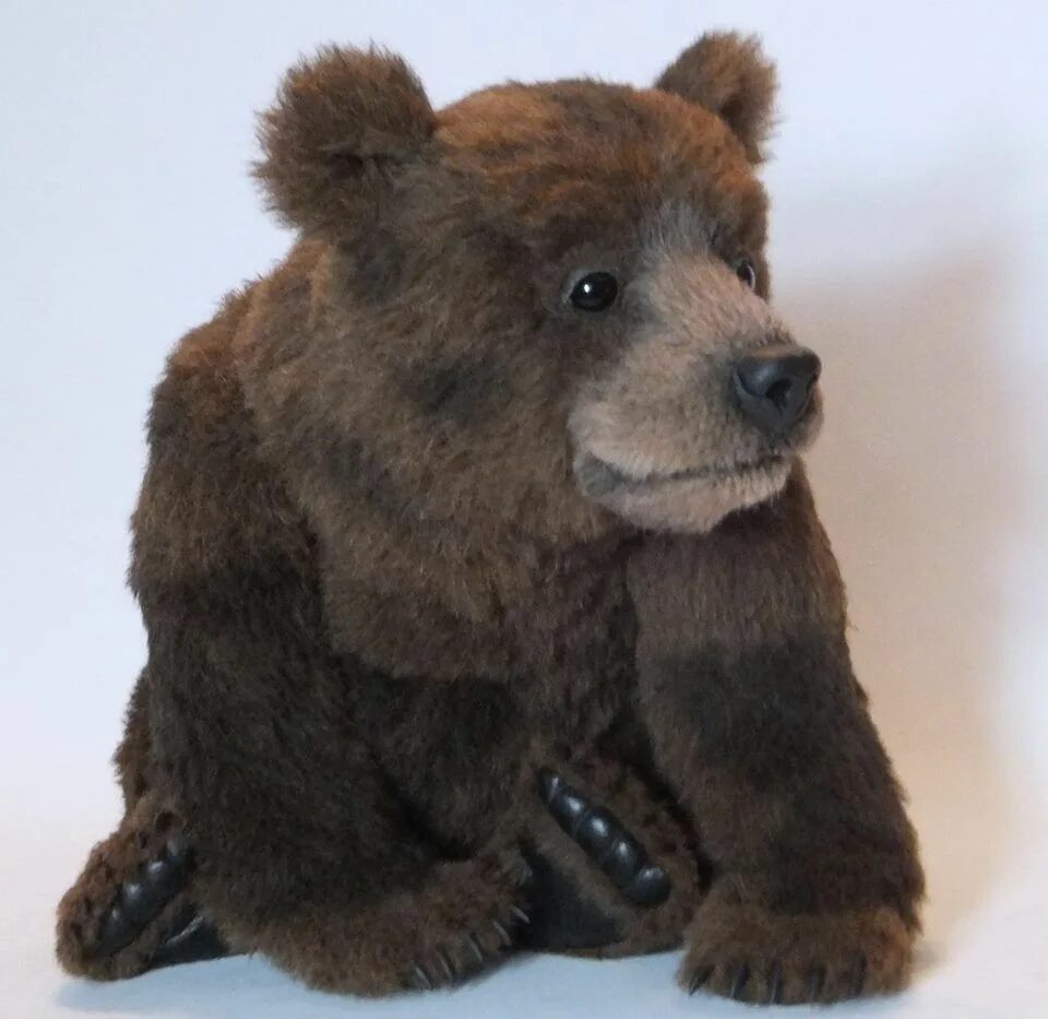 Игрушки реалистичные медведи. Медведь коричневый. Игрушки в стиле натюр. Плюшевый бурый медведь.