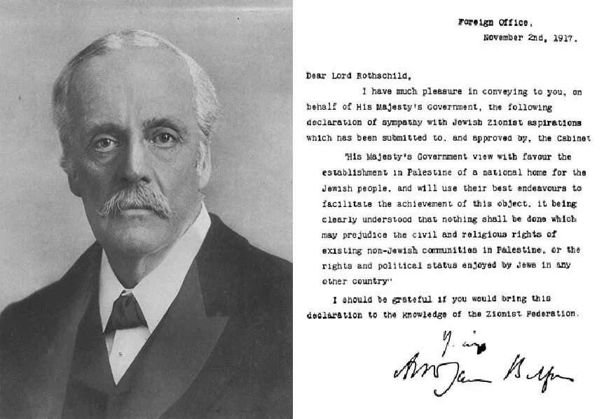 Декларация Бальфура 1917. Министр иностранных дел Бальфур. Balfour Declaration of 1917. Декларация Бальфура 1926.