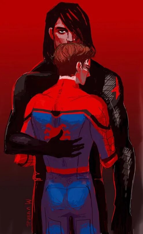 Стив роджерс питер паркер баки барнс. Баки барнс и питер паркер слэш. Bucky barnes/peter parker. Баки барнс и питер паркер. Баки барнс и питер.