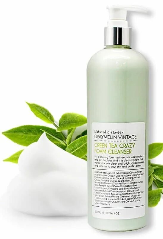 Пенка для лица зеленый чай. Herb tea crazy foam cleanser. пенка для умывания. очищающая пенка. пенка для умывания herbal.
