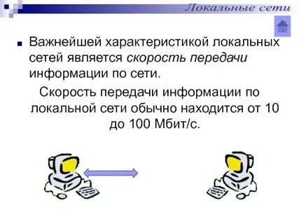 Характеристики сети передачи данных