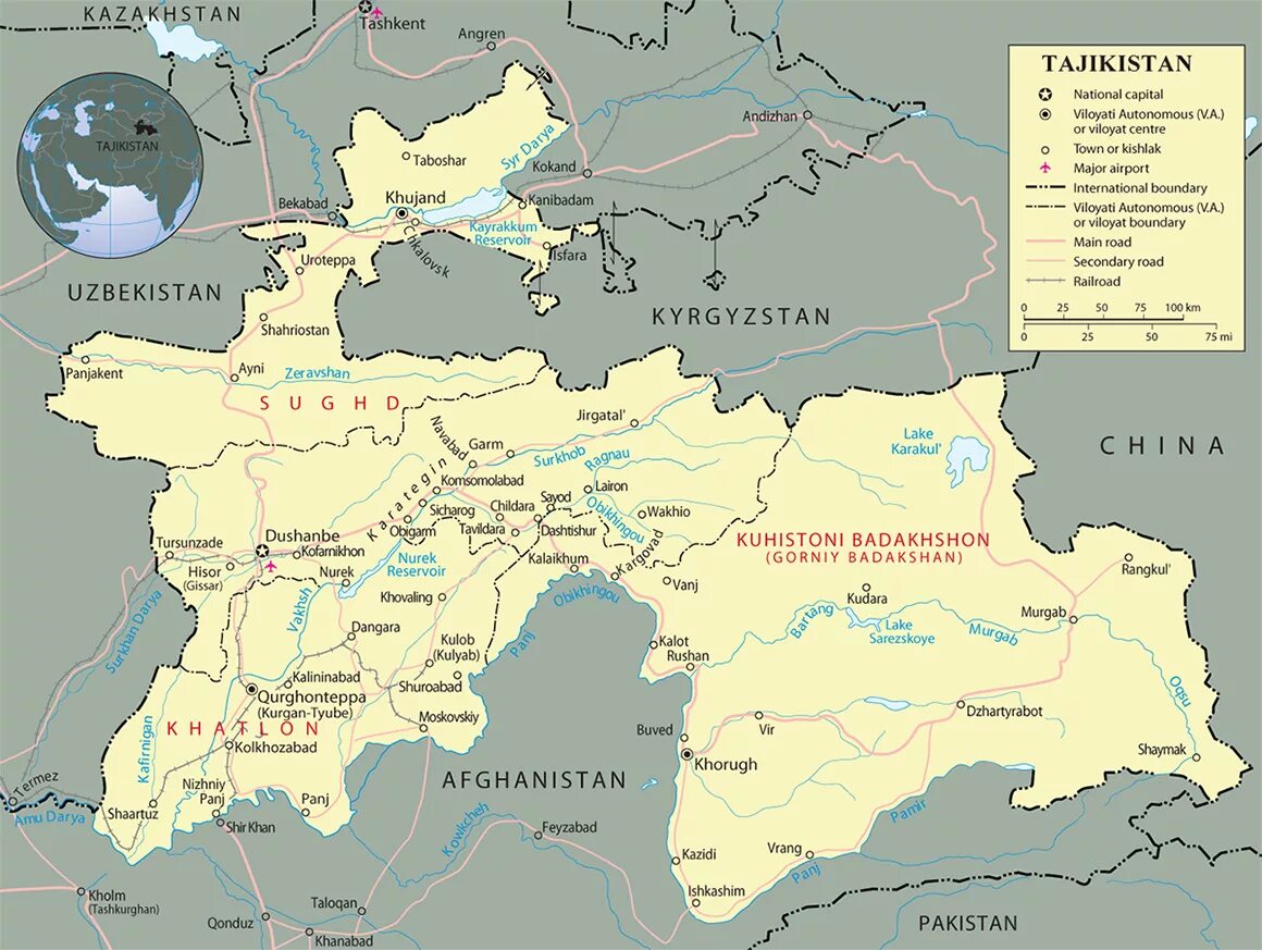 Карта Республики Таджикистан. Таджикистан карта географическая. Реки Таджикистана на карте. Географическая карта Республики Таджикистан.
