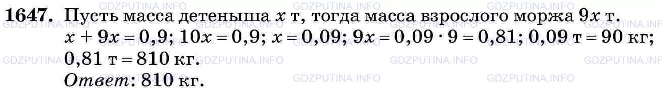 Математика 5 класс виленкин 2019г. Номер 1647 по математике 5 класс. Математика 5 класс Виленкин 2 часть номер 1647.