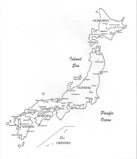 Контурная карта по географии 11 класс япония