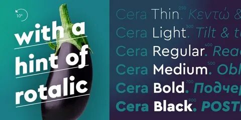 Шрифт cera