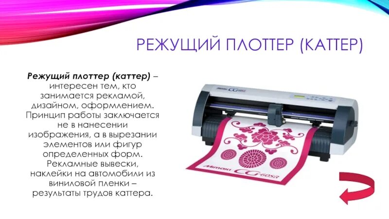Плоттер относится к устройствам. Режущий плоттер принцип работы. элементы плоттера. технические характеристики плоттера.