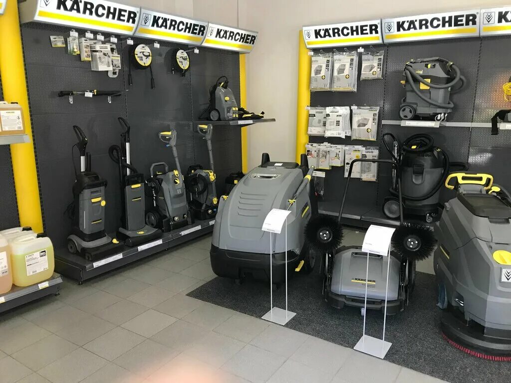 Керхер красноярск. Керхер магазин 1822х728. Витрина Karcher. Немецкая фирма Керхер. Керхер центр.