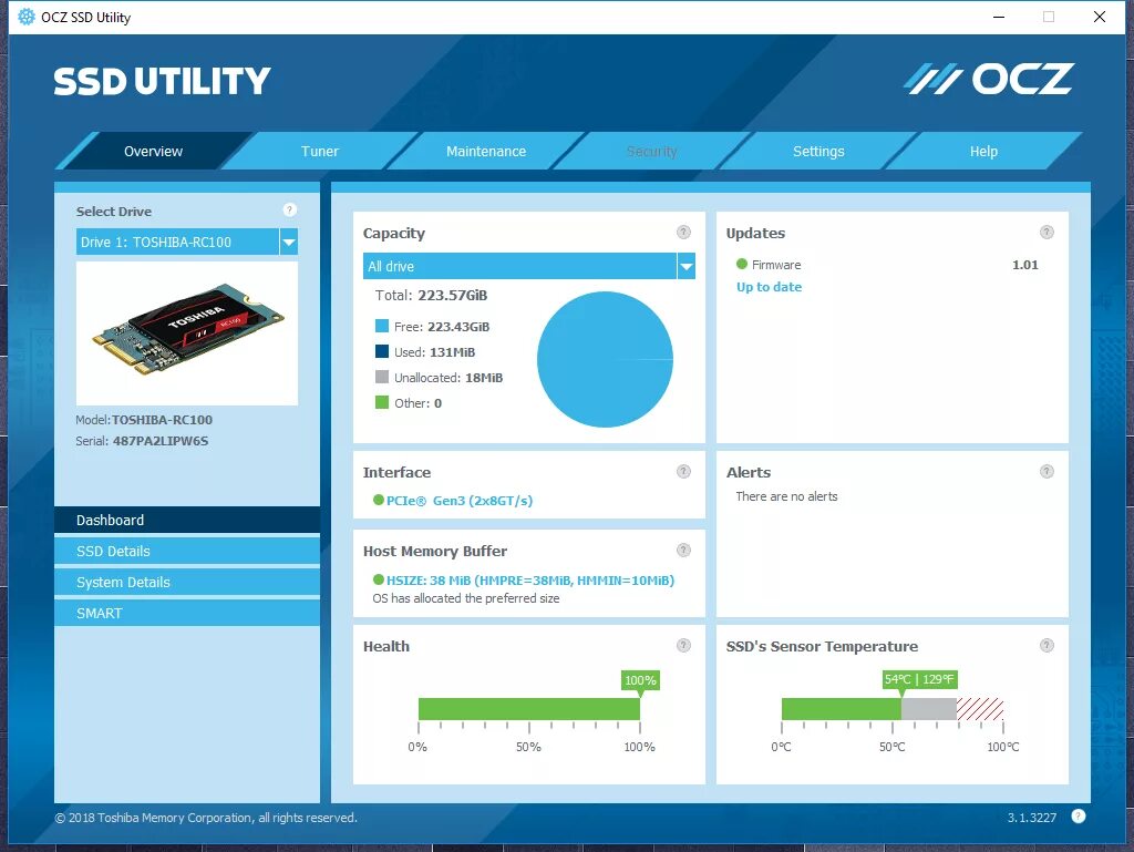 Тест ssd программа. Toshiba SSD Utility. Toshiba RC 100. NVME SSD Toshiba. Тест SSD утилита.