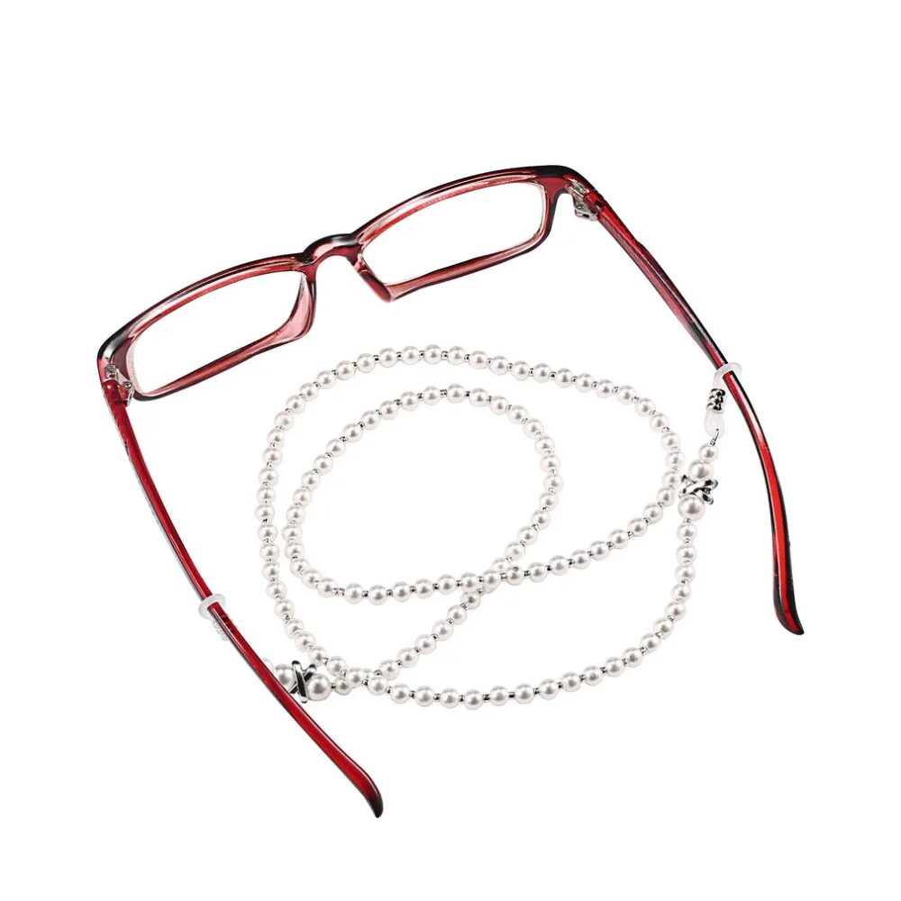 09828 Red цепочка для очков. Eyeglass Accessories цепочка. Держатель для очков цепочка. Веревочка для очков. Очки на шее купить