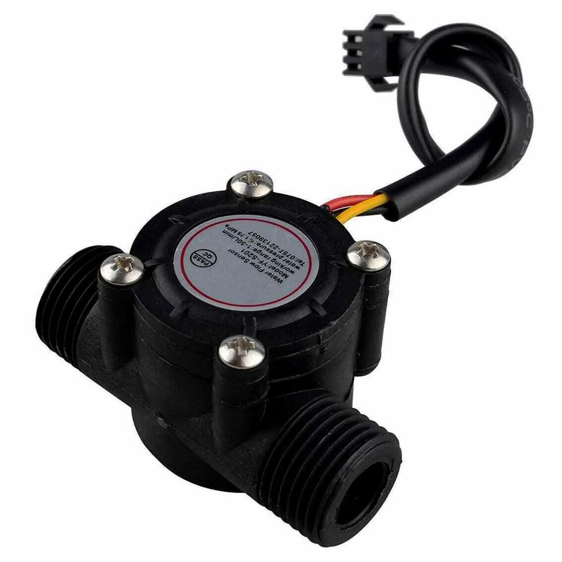 Датчик расхода воды YF-s201. Датчик расхода Water Flow sensor. Датчик расхода воды, потока воды YF-s201b. YF-s201. Счетчик воды с датчиком температуры