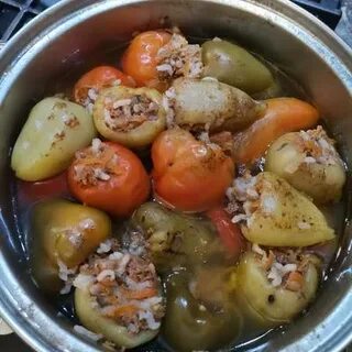 Фаршированный перец с мясом видео
