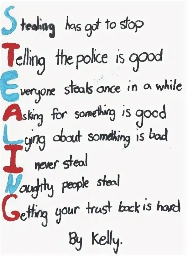 Stealing what not yours. Stealing what not yours