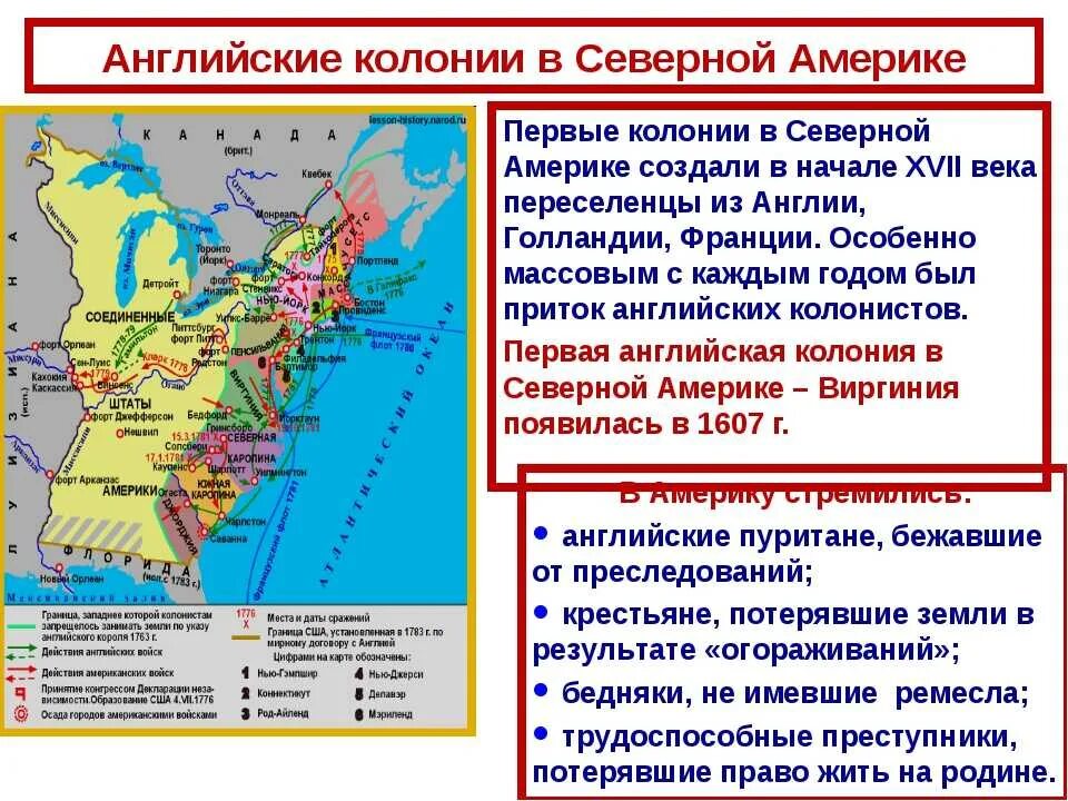 Сша 7 класс кратко. Первая английская колония в Северной Америке 1607. Английские колонии в Северной Америке 17 век. Первые английские колонии в Северной Америке. Английские колонии в Северной Америке таблица.