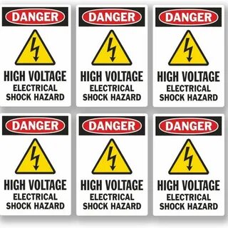 Danger high voltage six