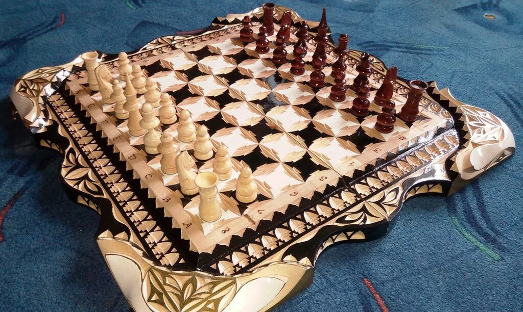 Шашки резные. Доска шахматная ларец. Шашки резные. Шашки из дерева. Резные нарды 3в1 размер 24mm.
