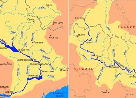Где устье реки днепр