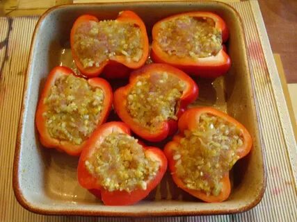 Фаршированный перец с мясом в духовке
