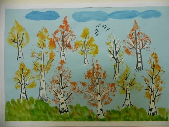 Рисование лес точно терем расписной. Рисование на тему лес средней группе. Рисование лес старшая группа. С. Рисование на осеннюю тему в старшей группе.