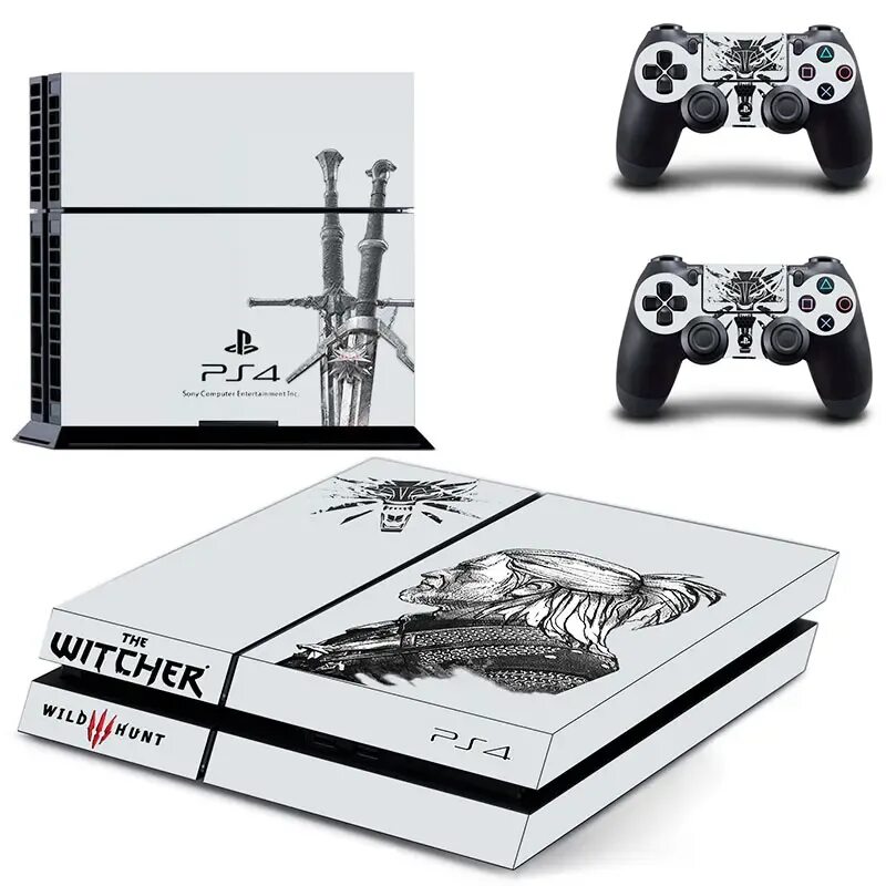 Ps4 коллекция. Ведьмак ps4. Ведьмак на PLAYSTATION 4. Ведьмак на пс4. Наклейка на ps4 Ведьмак.