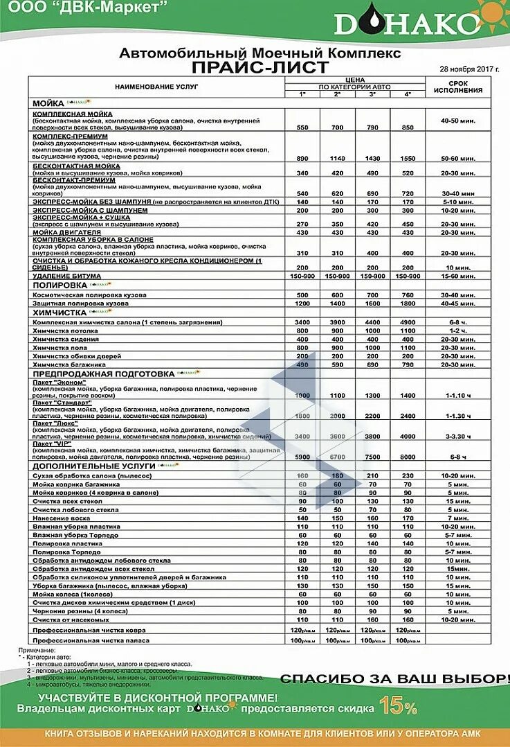 Прайс на мойку. Прейскурант на мойку авто. Прейскурант мойки машин. Прейскурант на услуги автомойки. Донако мойка воронеж