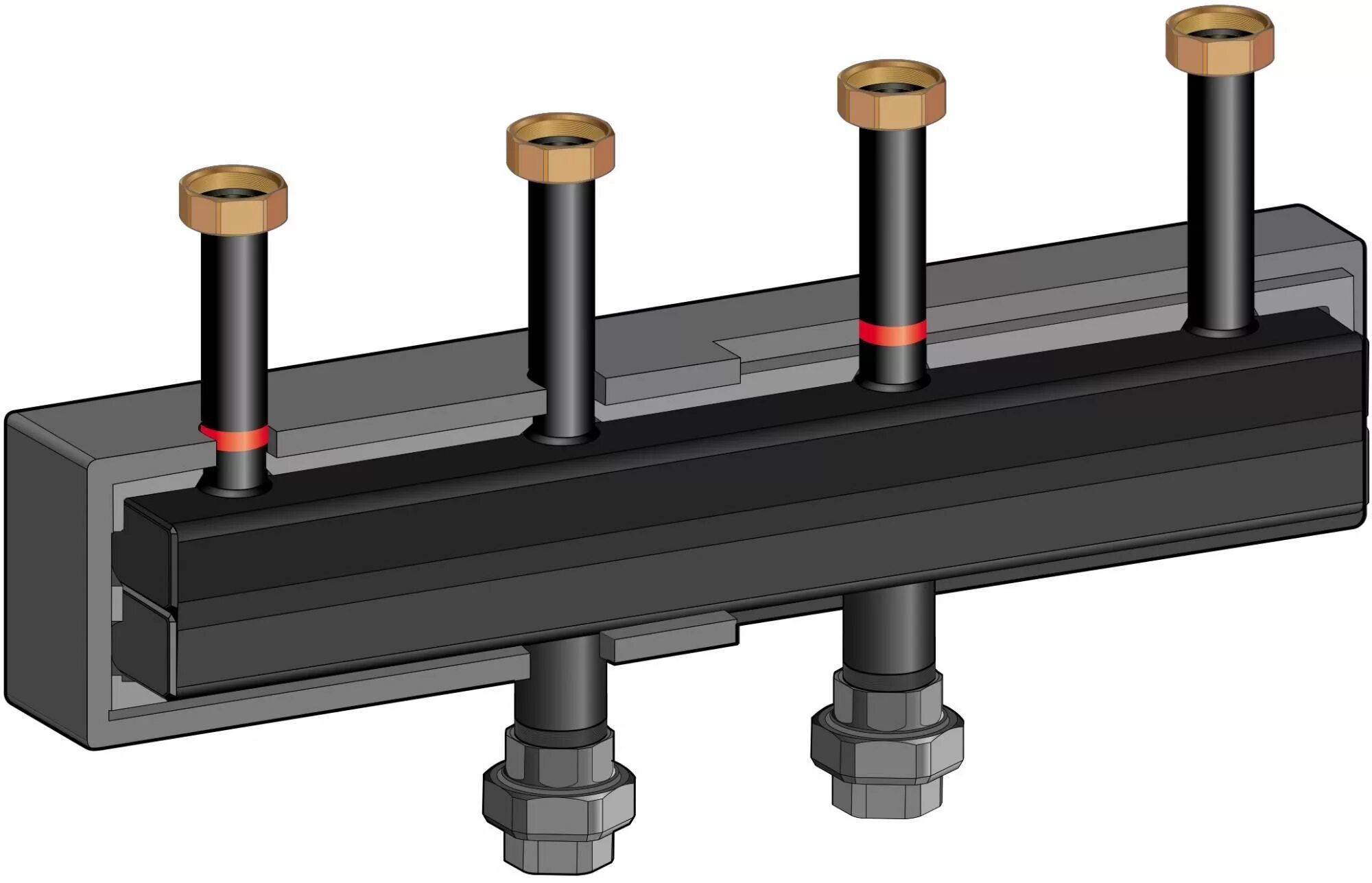 Коллектор отопительного контура. Распределительный коллектор Huch ENTEC. Распределительные модули Huch ENTEC. Коллектор на 120 КВТ Мейбес. Распределительная гребенка Huch ENTEC.