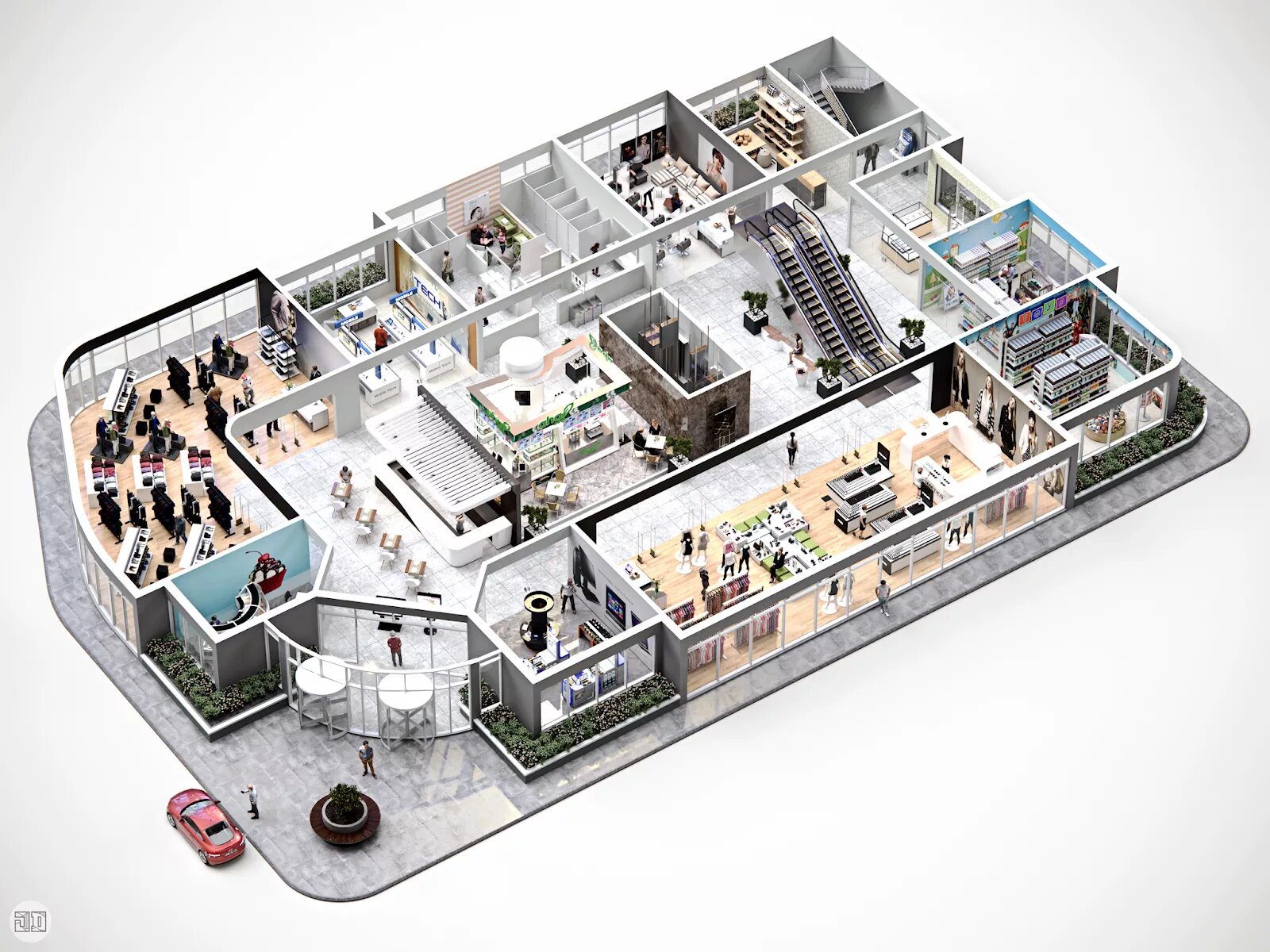 Макет торгового центра. Интерактивный план здания. Трехмерная модель помещения. План магазина 3д. Как организовать торговый центр