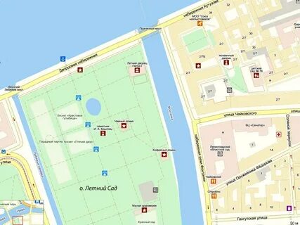 Сады спб на карте