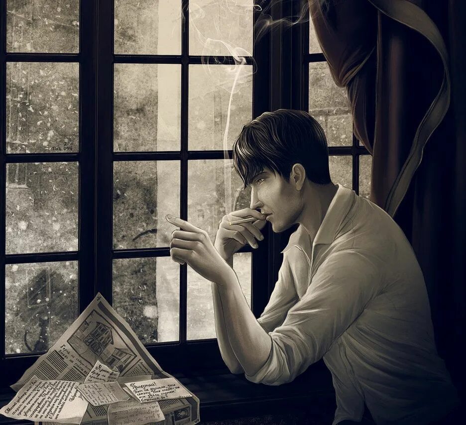 Парень у окна. Писатель за столом. Парень пишет только ночью. Парень каждую ночь перед сном писал своей любимой девушке. Что написать парню.